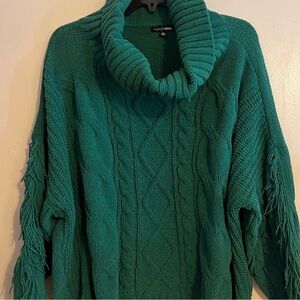 Feel My Warmth Turtleneck Sweater - Kelly Green